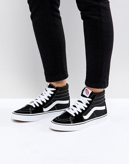 Vans Sk8-Hi Black And White Trainers | ASOS UK