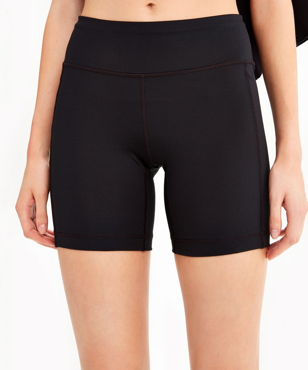 Lole Women's Casual Shorts N101 - Black Burst Bike Shorts - Women | Zulily