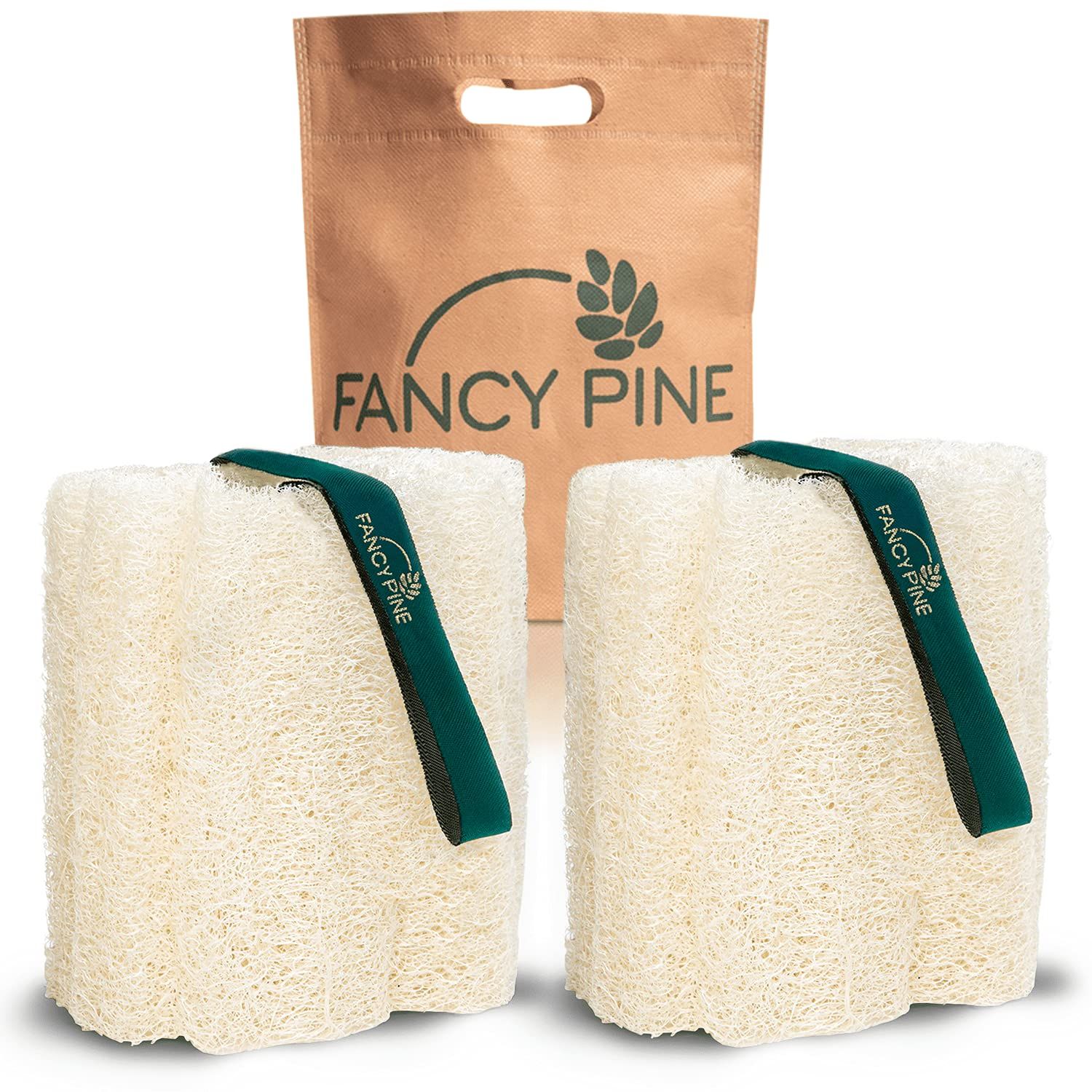 Fancy Pine Loofah Sponge for Exfoliating Skin - Hard to Soft Customizable, Yuck Free, 100% Natura... | Amazon (US)