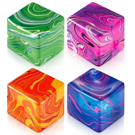 4 Pcs Needph Squishy Cube Swirl - 1.18'' Swirling Color Blended Needphs Squishy Cube,Super Solid Squish Stress Ball for Adults,Jumbo Ice Squishy Cube Sugar Ball,Fidgets for Classroom Prize | Walmart (US)