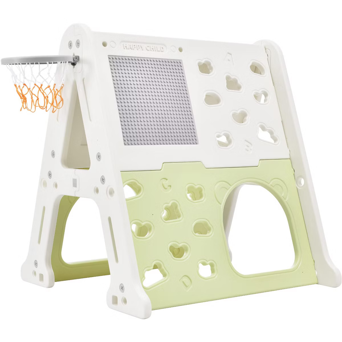 5-in-1 Toddler Climber Set –  Basketball Hoop Playset with Building Blocks, Whiteboard & Tunnel... | Target