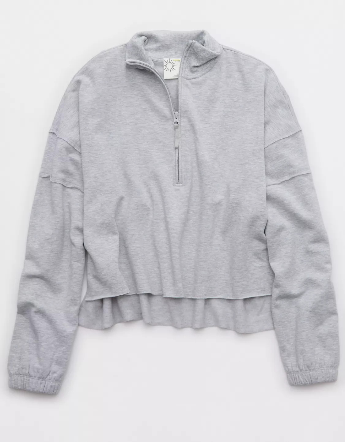 OFFLINE By Aerie OTT Seamed Quarter Zip Sweatshirt | Aerie