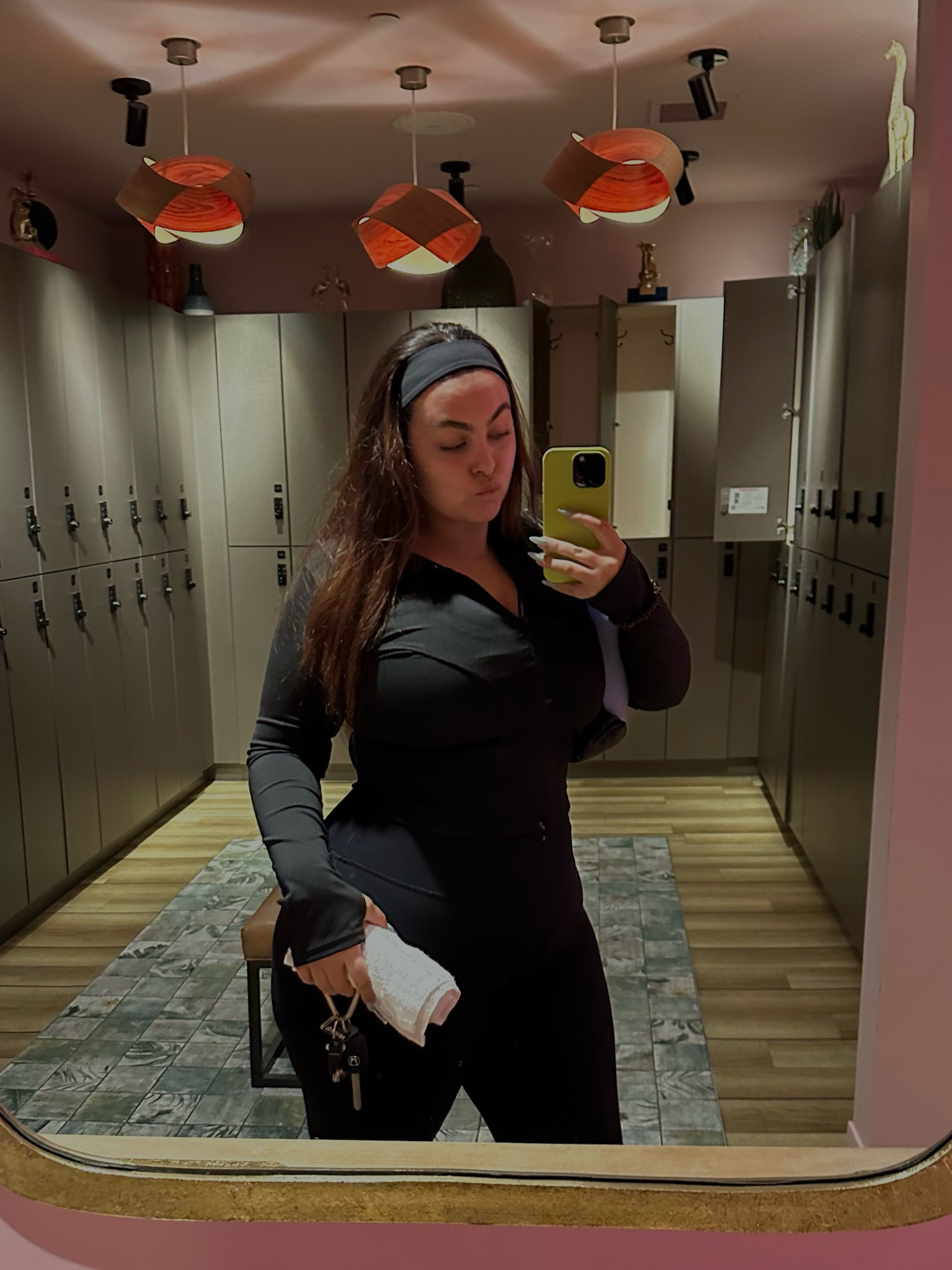 Go-to gym look! ALL BLACK!!!
Size down in the top- wearing a large! 
Leggings in an XL! 

#LTKcurves #LTKFind #LTKstyletip