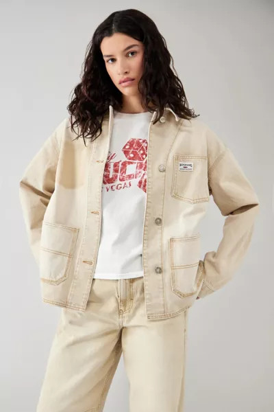 BDG Cream Denim Chore Jacket | Urban Outfitters (US and RoW)