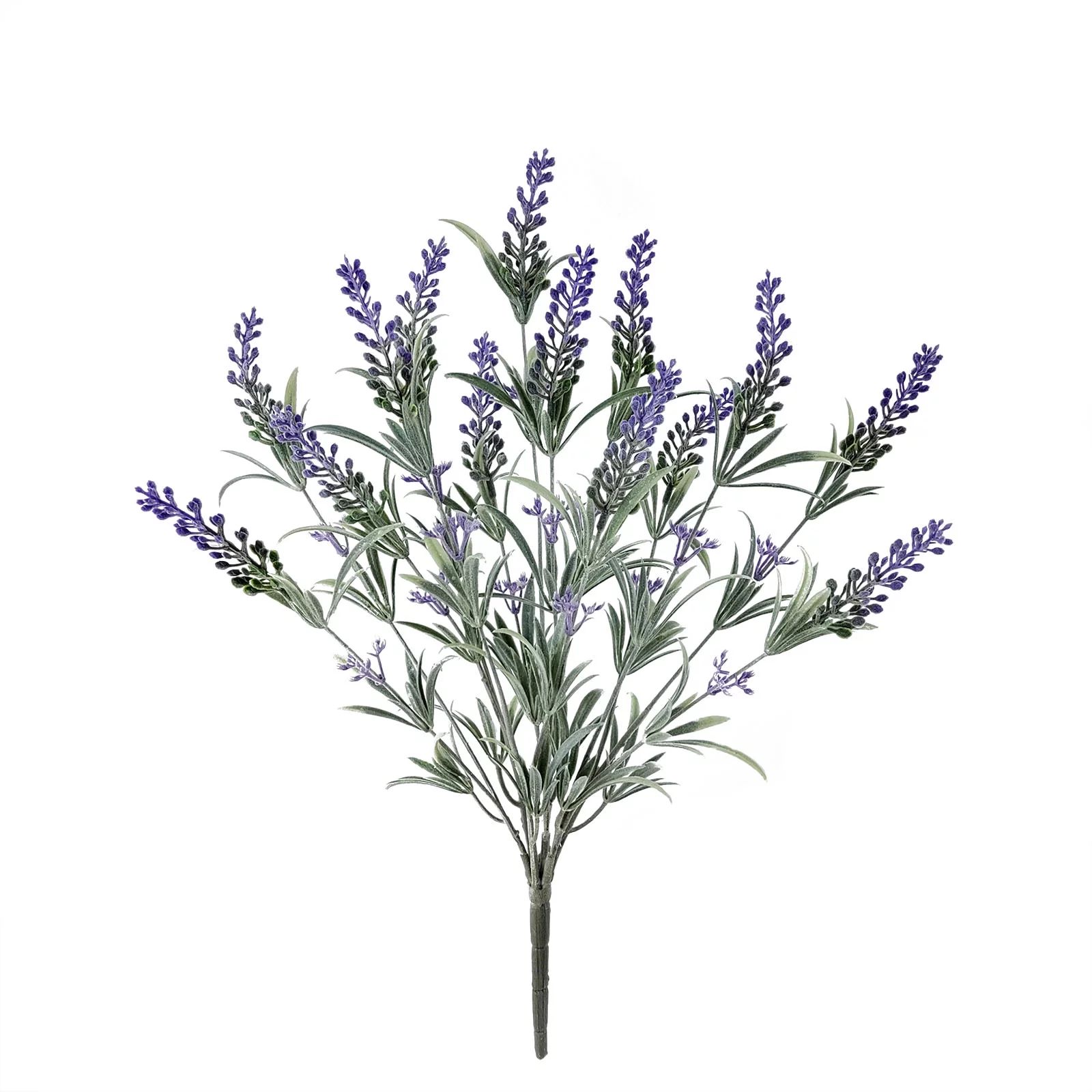 Mainstays Indoor Artificial Floral Bush, Lavender, Purple Color, Assembled Product Height 19" | Walmart (US)