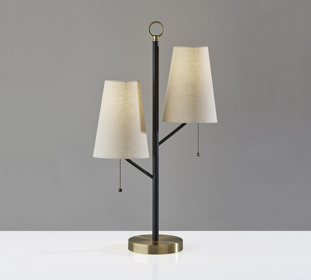 Rachel Metal 2-Light Table Lamp | Pottery Barn (US)