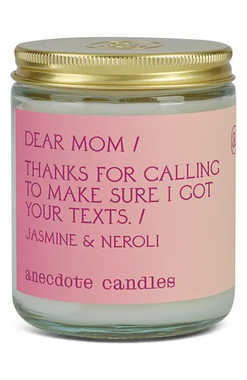 ANECDOTE CANDLES Dear Mom Candle in Pink at Nordstrom, Size 7.8 Oz | Nordstrom