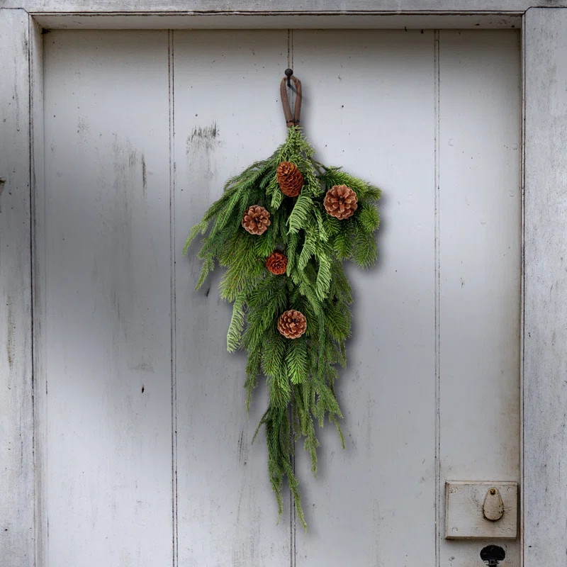 Norfolk Spruce Juniper Teardrop Swag | Wayfair North America