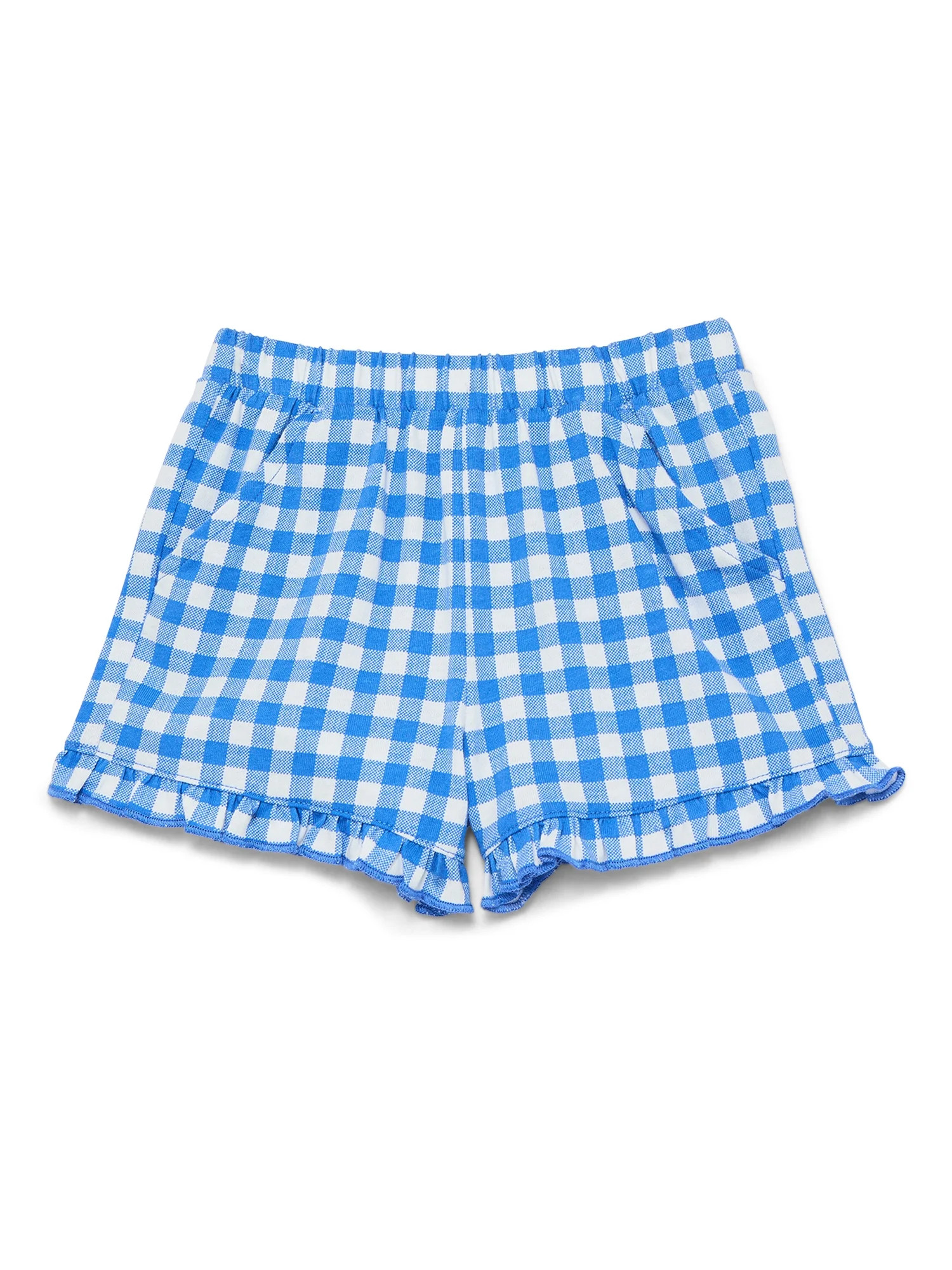 Wonder Nation Toddler Girls Ruffle Hem Shorts, Sizes 18M-5T | Walmart (US)