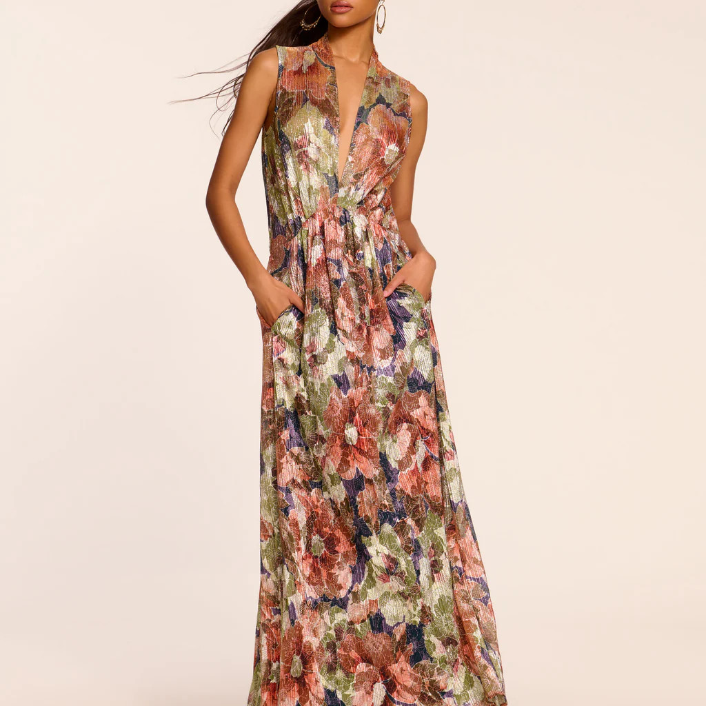Geanine V-Neck Maxi Dress | Ramy Brook