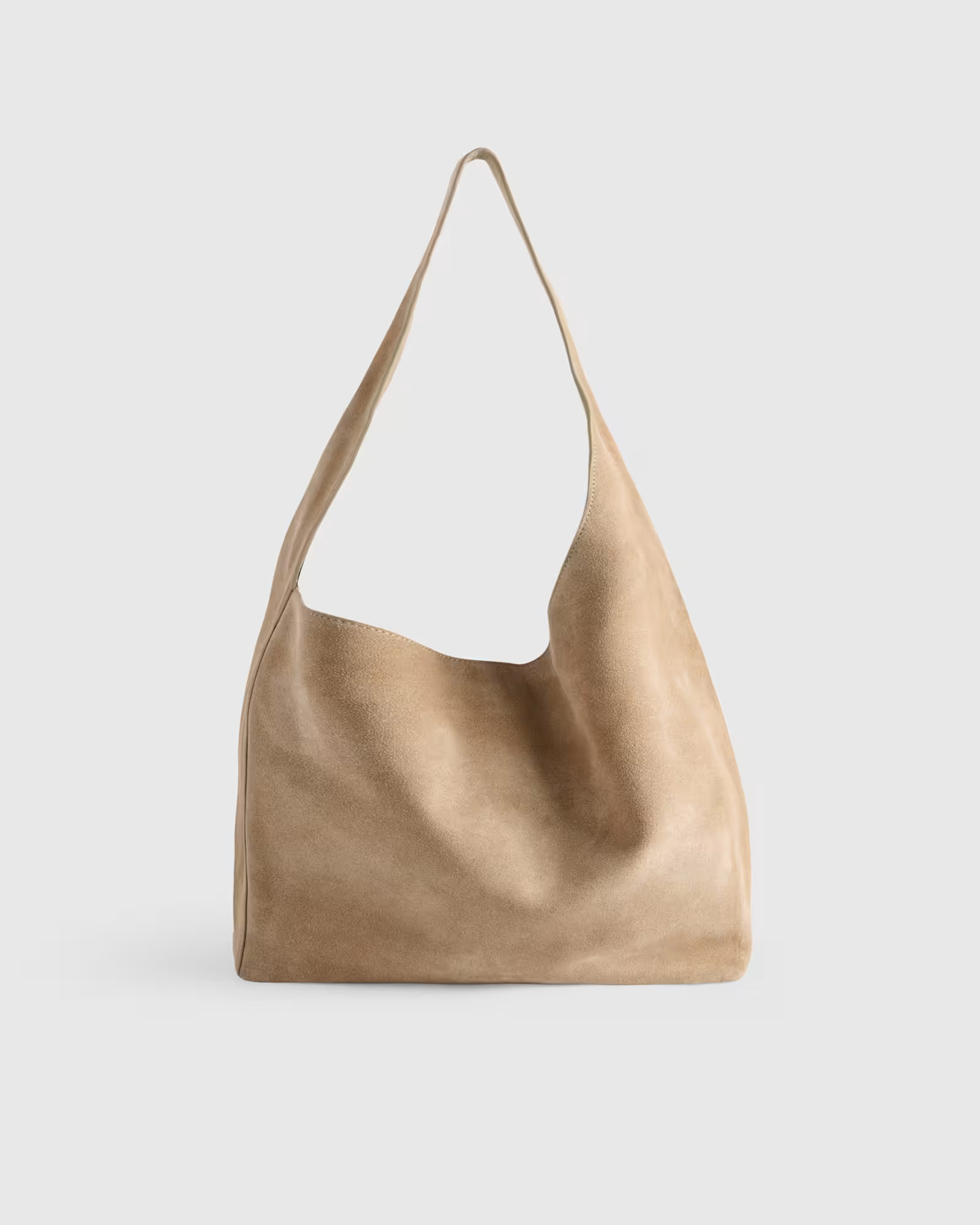 Italian Suede Slouchy Shoulder Bag | Quince