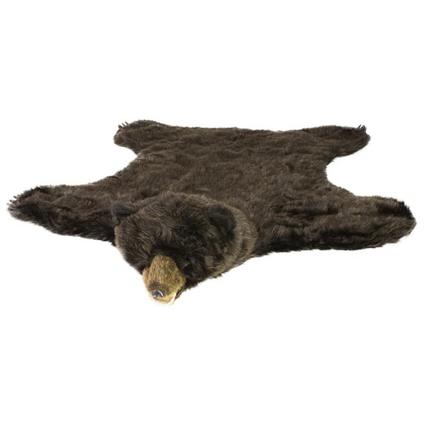 Melina Faux Fur Solid Color Bear Rug | Wayfair North America