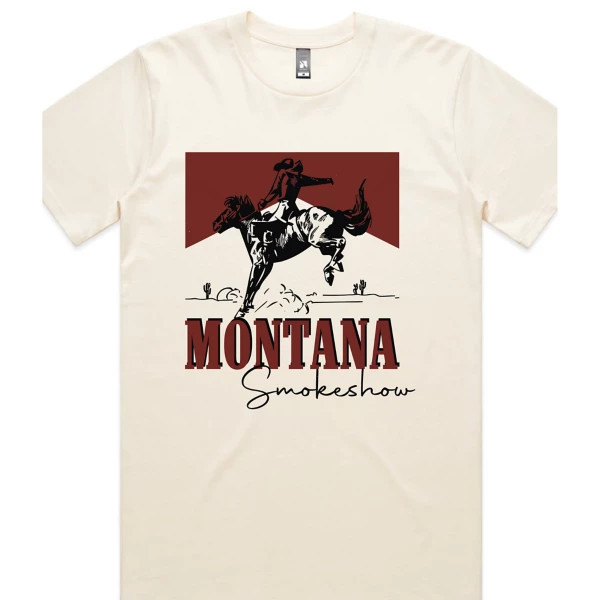 Homeplace Apparel Montana Smokeshow T-Shirt 2XLarge Cream | Scheels