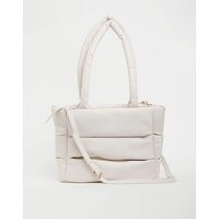 Ecru Soft Volume Padded Tote Bag | Simply Be (UK)