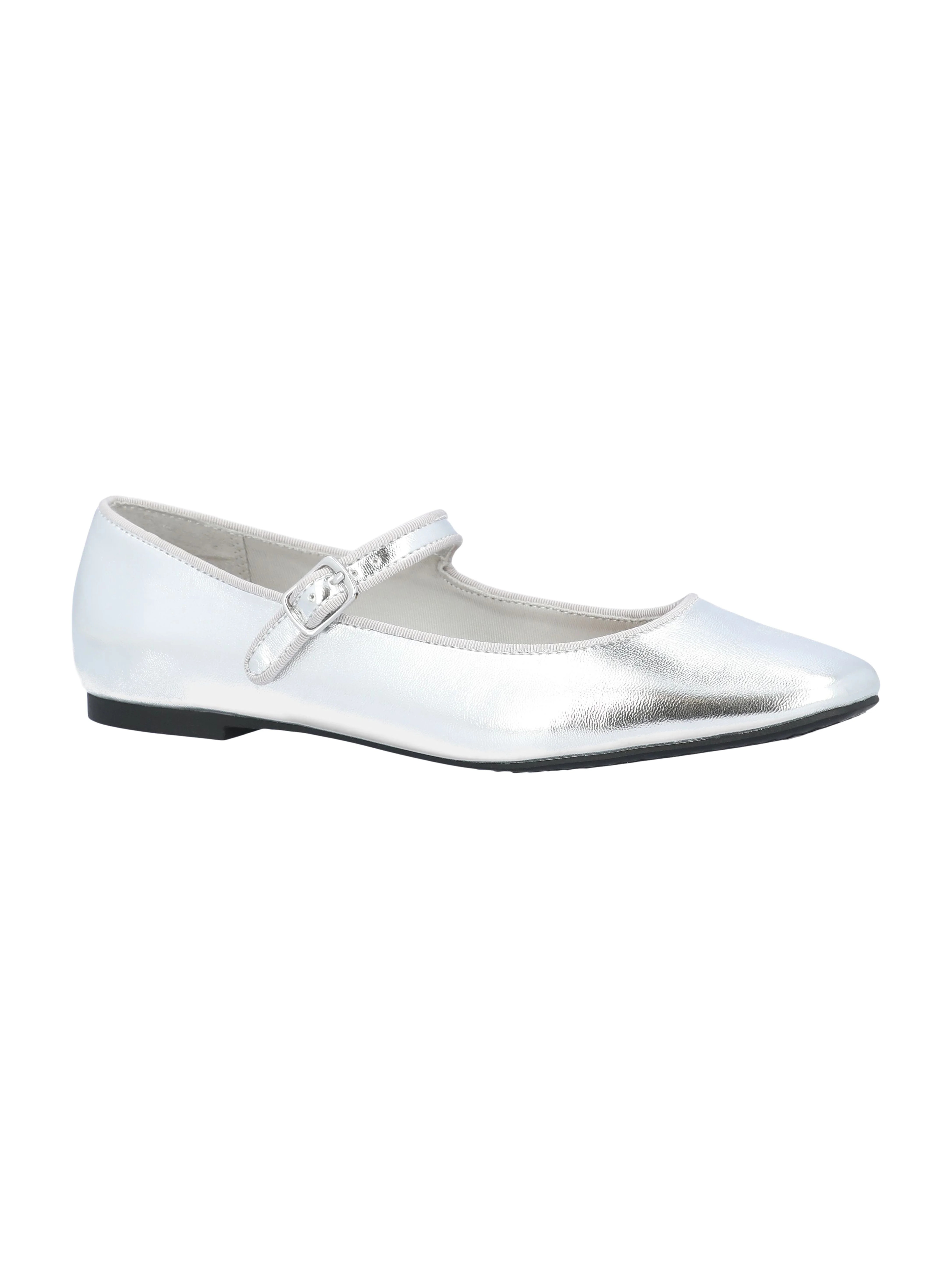 Time and Tru Women's Faux Leather Mary Jane Flats | Walmart (US)