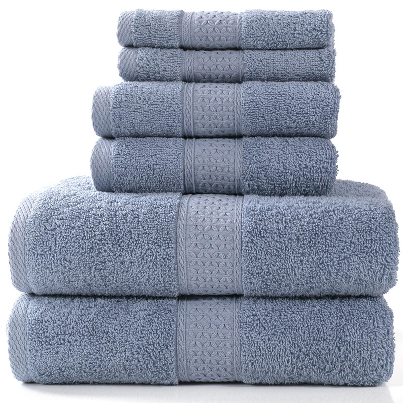 Boyuansi Luxury Bath Towels Set for Bathroom 6 Piece 2 Bath Towels 2 Hand Towels 2 Wash Cloths fo... | Amazon (US)