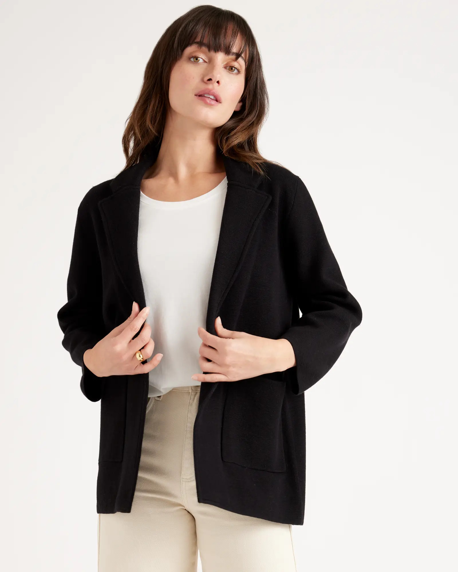 100% Organic Cotton Knit Blazer | Quince