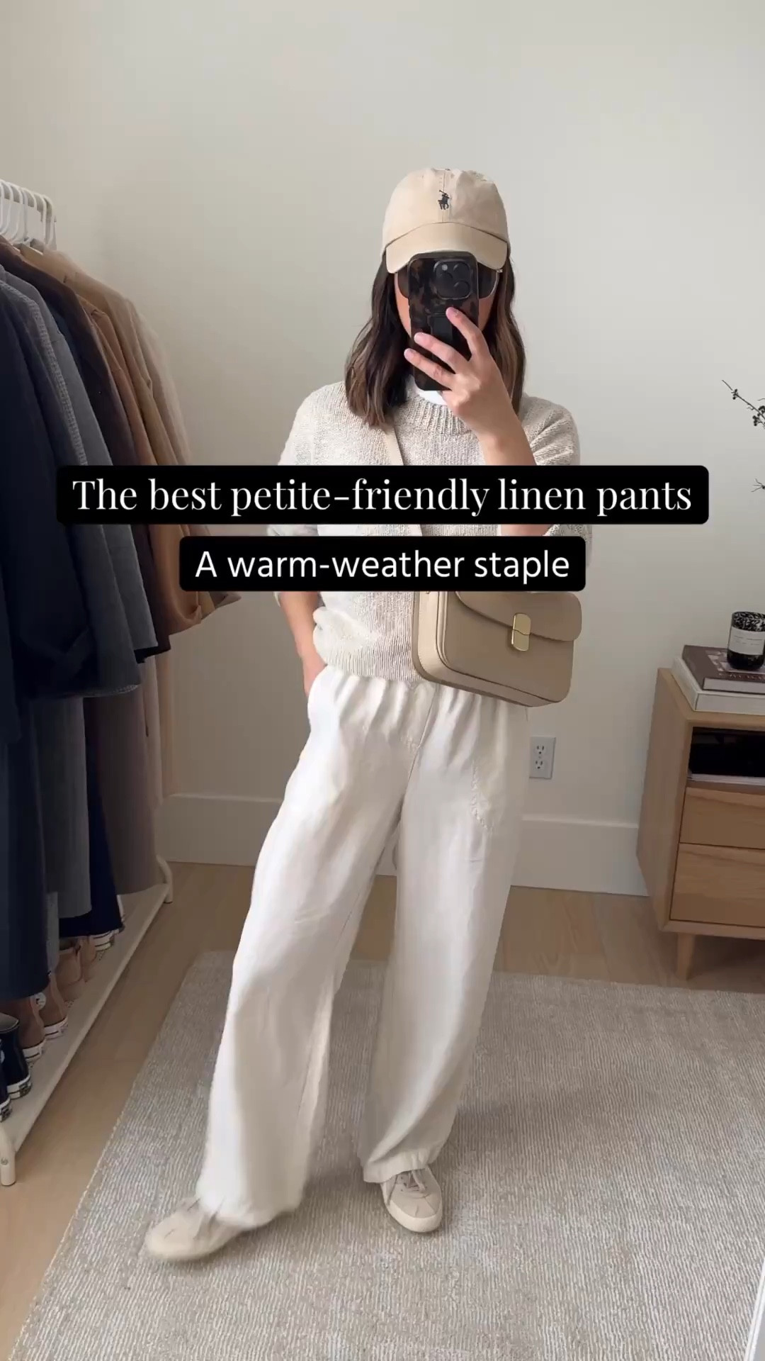 Spring wardrobe staples I’m excited to rewear: Splendid Angie linen crop pants. 

Best petite-friendly linen pants- very comfortable. A warm-weather staple of mine for years. 

Jenni Kayne linen sweater xs (old)
Splendid linen pull on pants xs
Onitsuka Tiger sneakers 4 mens
Sezane Milo in sand
Polo Ralph Lauren cap
Le Specs sunglasses

petite style, spring style, spring outfits, linen pants, spring outfits 2026



#LTKmomlife #LTKootd #LTKPetite