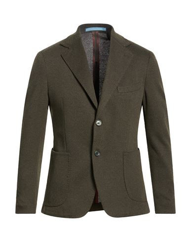 Herman & Sons Man Blazer Dark green Size 36 Polyester, Cotton | YOOX (US)