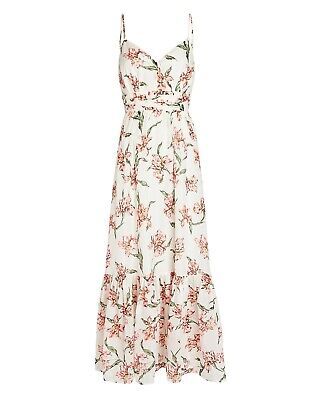 INTERMIX Cristiana Silk Blend Tiered Floral Maxi Dress Shopbop Saks 8 M NWT $348 | eBay US