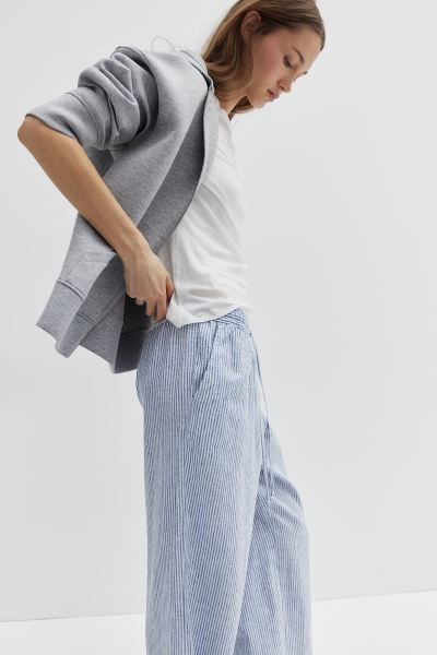 Linen-blend trousers | H&M (UK, MY, IN, SG, PH, TW, HK)