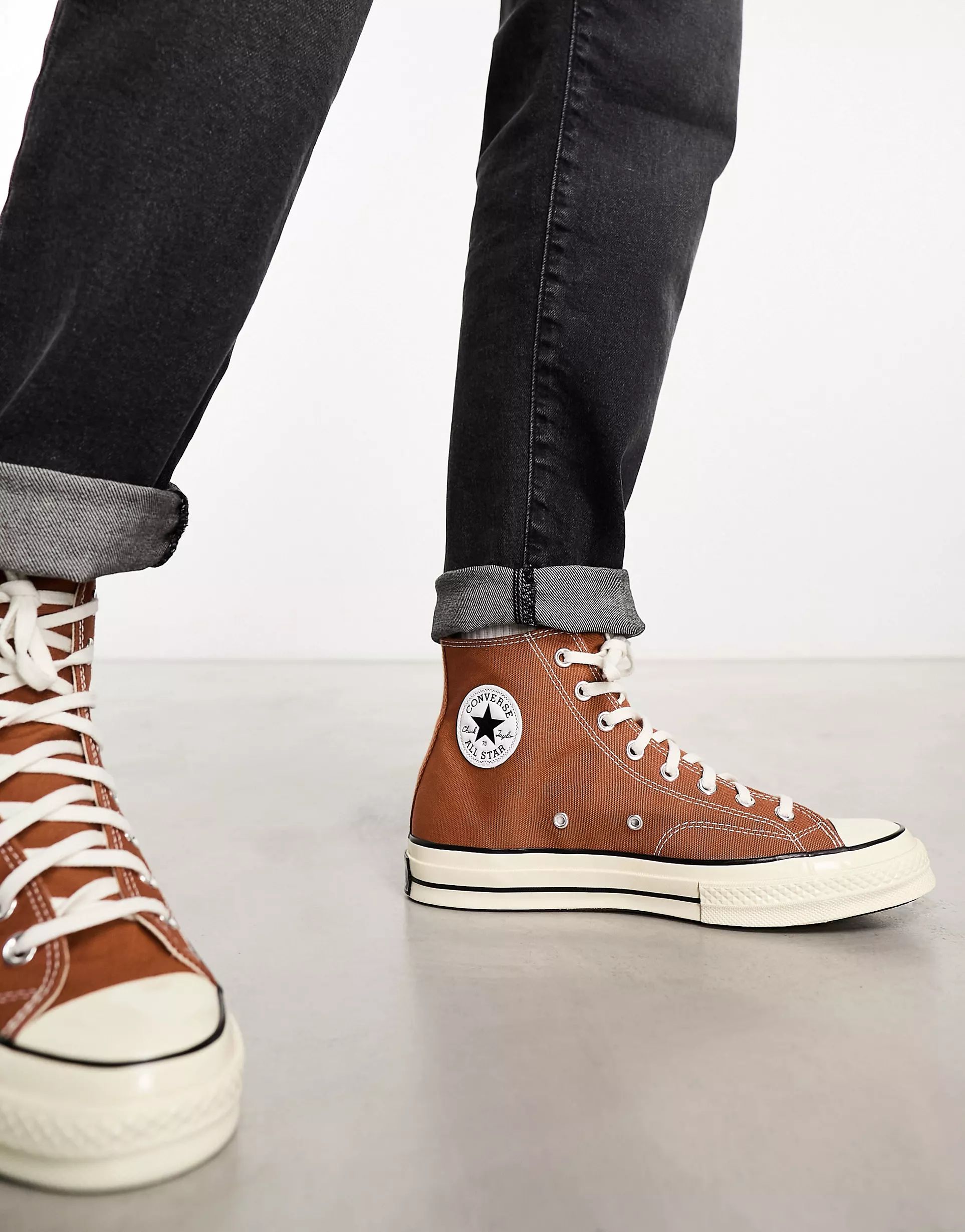 Converse Chuck Taylor 70 Hi trainers in tawny brown | ASOS (Global)