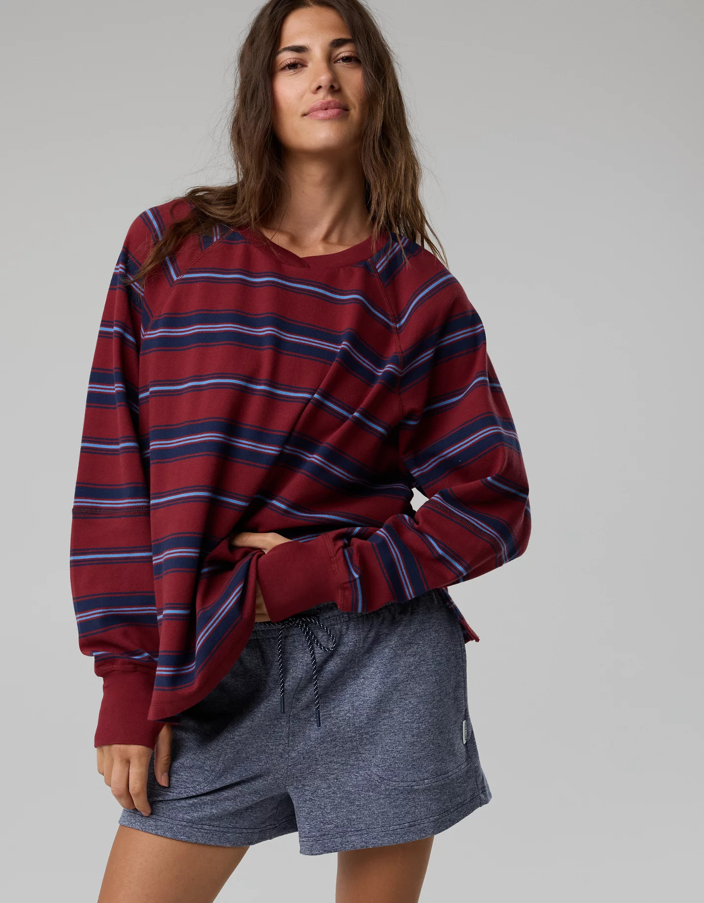 New + Bestseller OFFLINE By Aerie Pique Long Sleeve T-Shirt | American Eagle Outfitters (US & CA)
