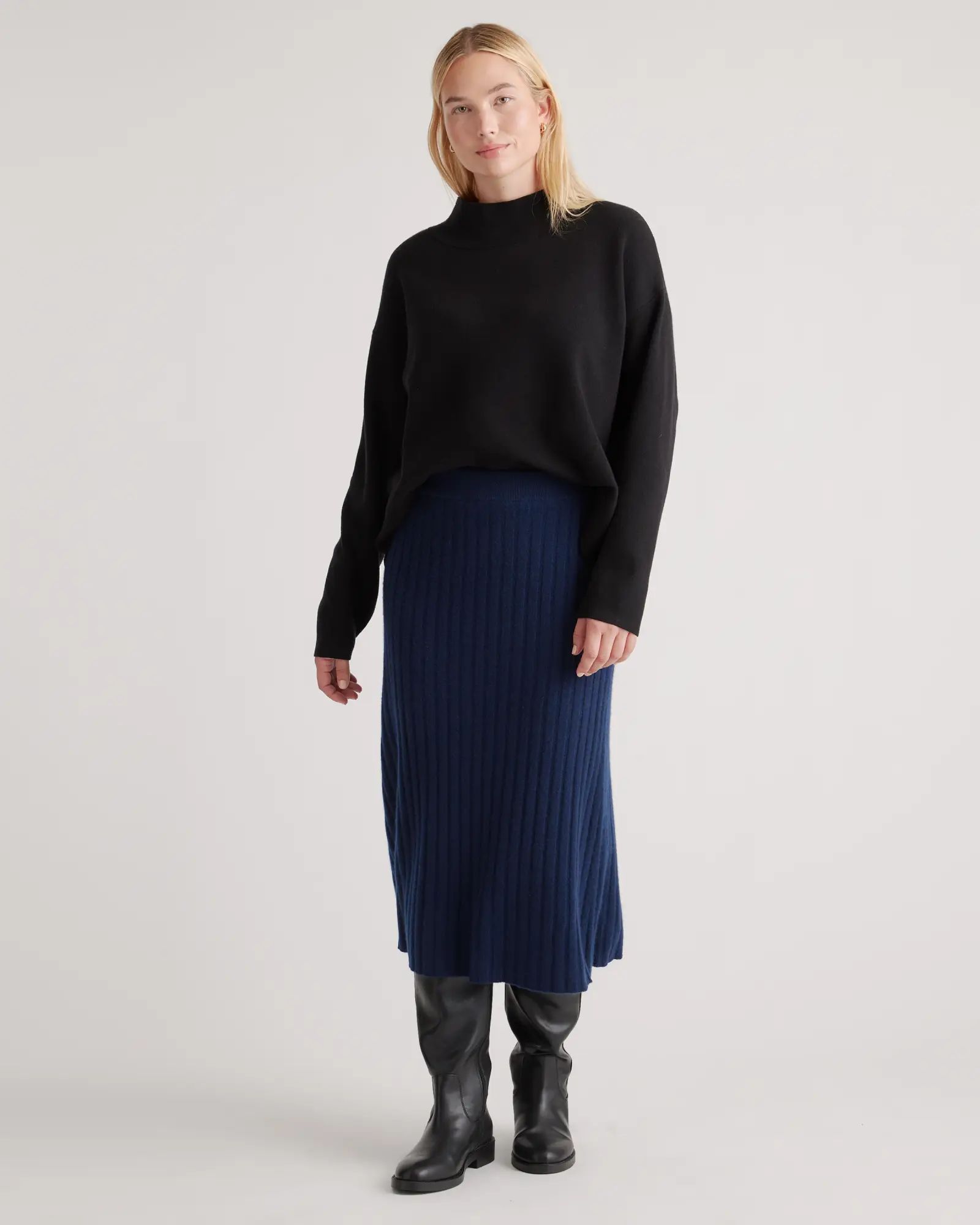 Mongolian Cashmere Midi Skirt | Quince