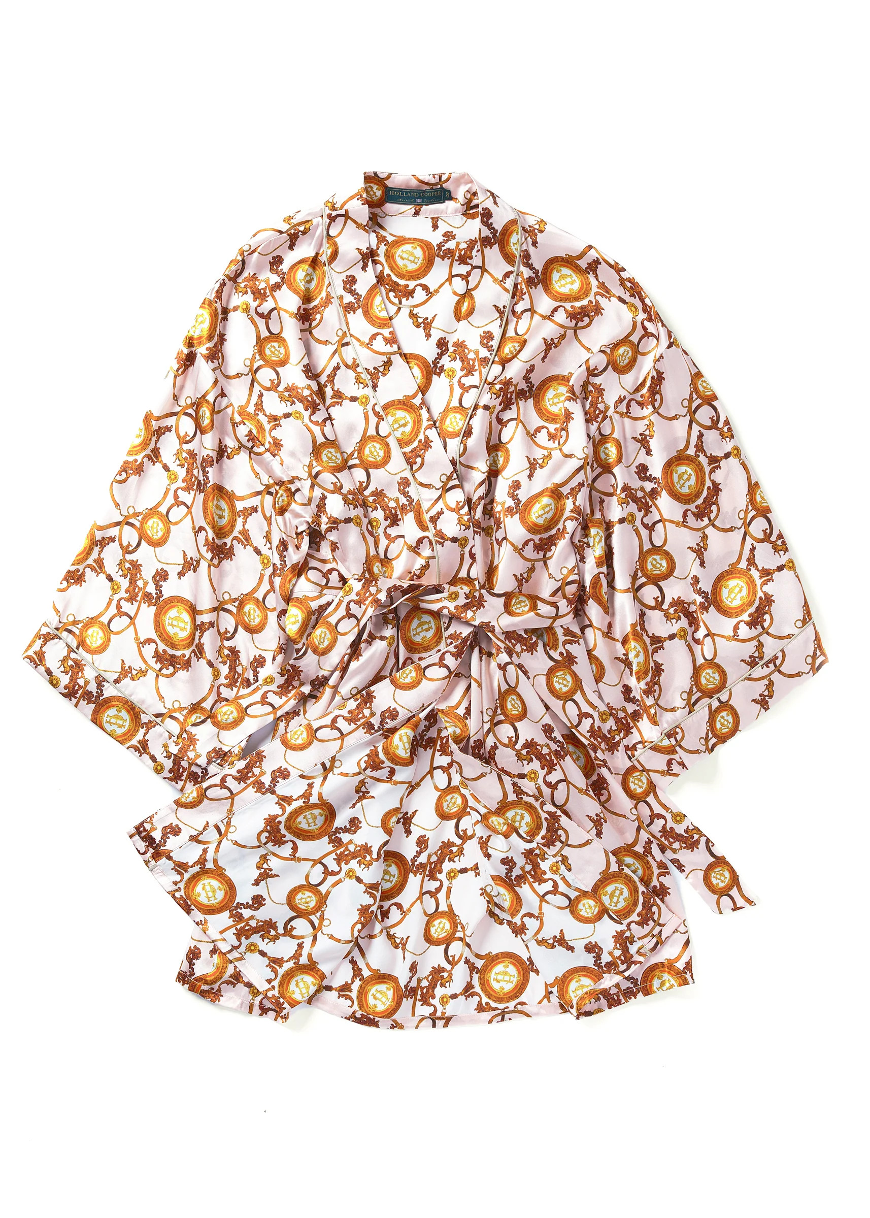 Silk Dressing Gown (Blush) | Holland Cooper