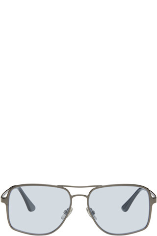 RETROSUPERFUTURE - Gunmetal Spliff Sunglasses | SSENSE