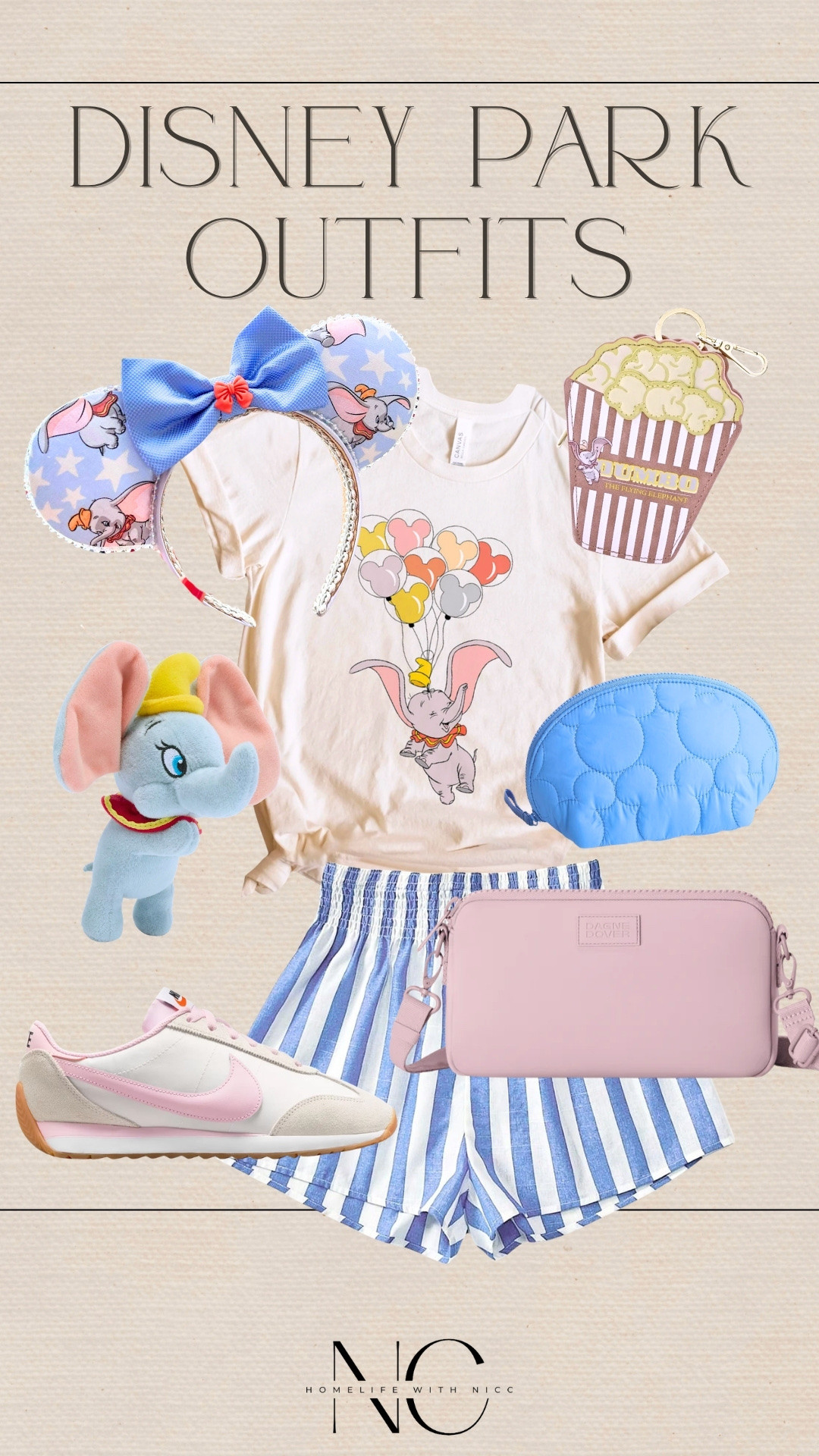 Dress like Dumbo on your next Disney trip!! Here is some outfit inspo for your next Disney vacation! Styled with my favorite Dagne Dover bags! 💗🩵

#LTKmomlife #LTKTravel #LTKKids