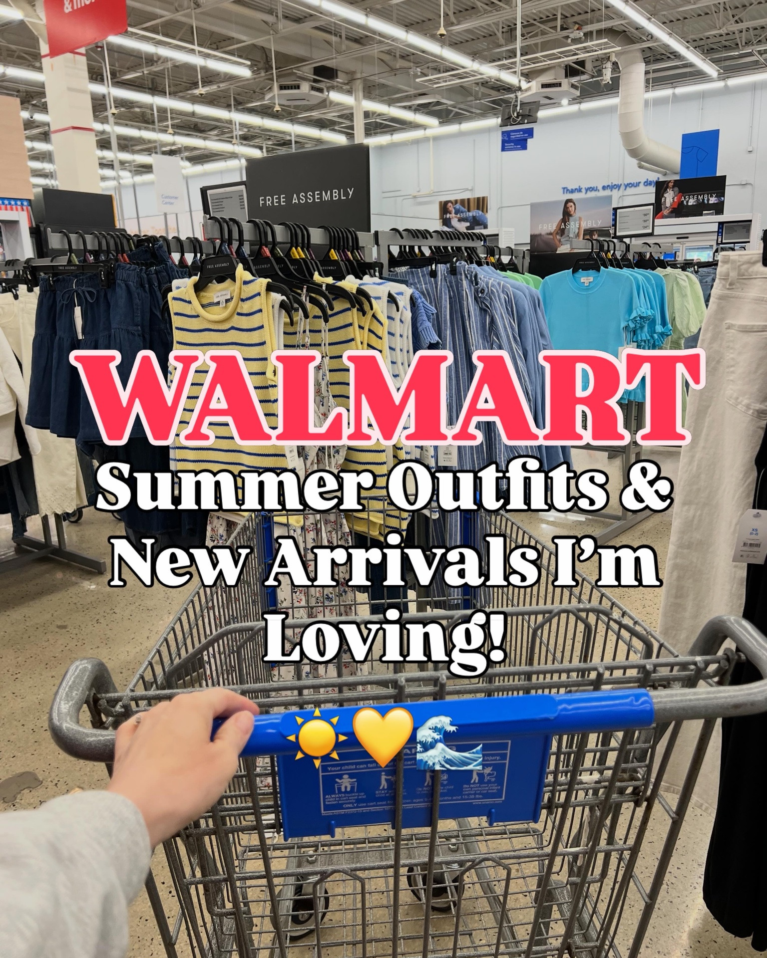 Walmart summer outfits and new arrivals! These fit true to size. I did size up one size to medium in the shorts since they have a drawstring. Denim shorts tts 6. Tees tts small. Crochet tank is girls; xl is like a women’s Small. #walmartfashion