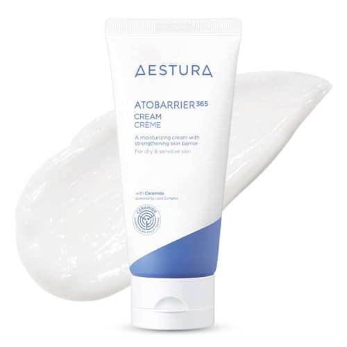 AESTURA ATOBARRIER365 CREAM with Ceramide, Korean Skincare, 120-Hour Hydrating Visible Capsule Moisturizer, Patented Lipid Complex, Facial Cream for Dry & Sensitive Skin, Dermatologist Tested, 80mL | Amazon (UK)