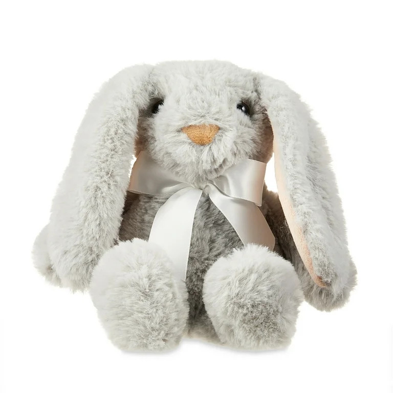 Easter Plush Gray Bunny Plush, 7 Inch, Way To Celebrate | Walmart (US)