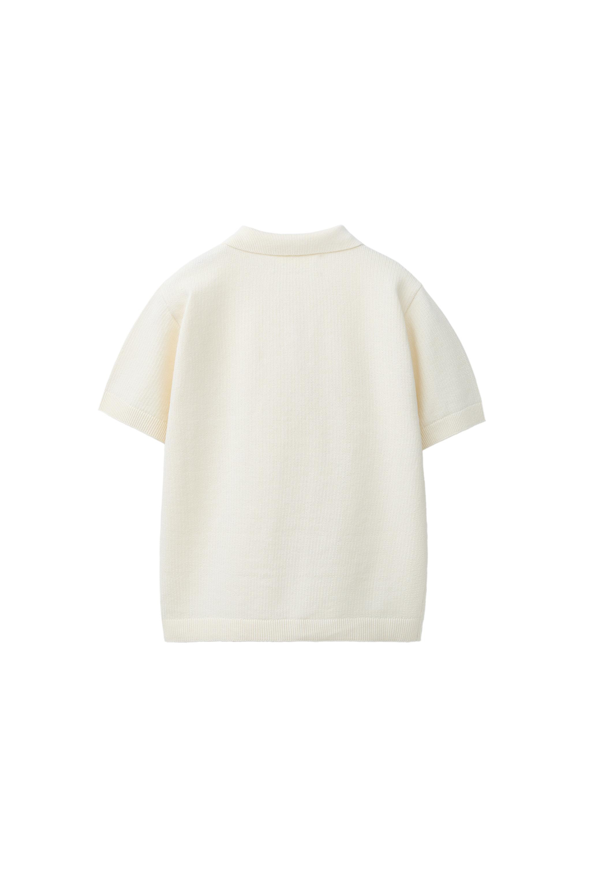 SOLID TEXTURED POLO SHIRT | Zara US