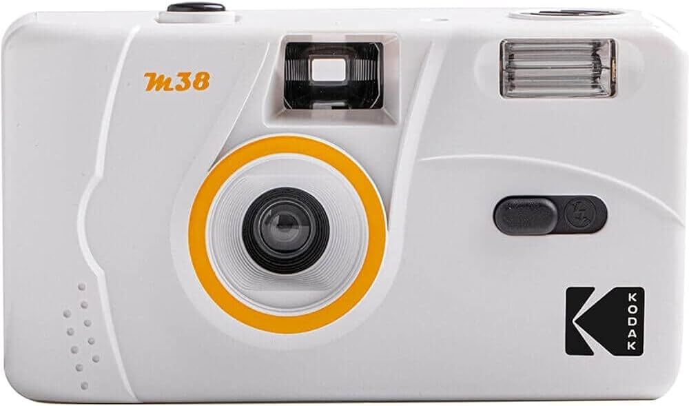 Kodak M38 35mm Film Camera - Focus Free, Powerful Built-in Flash, Easy to Use (Clouds White) | Amazon (US)