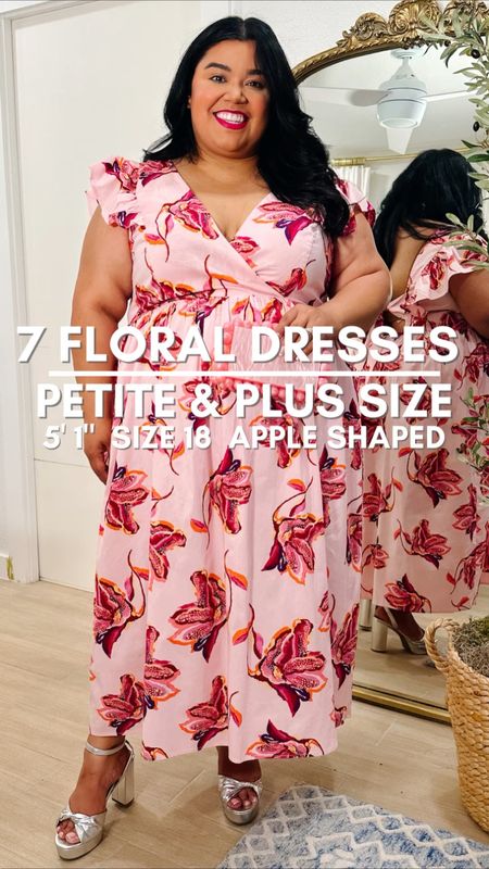 Smiles and pearls loves florals for spring and summer and these are all some of the new items in her closet! Floral dress, wedding guest dress, spring dress, summer dress, Pearl bag, wicker bag, wedding outfit, wedding guest outfit, travel dress, platform heels, wedged sandals