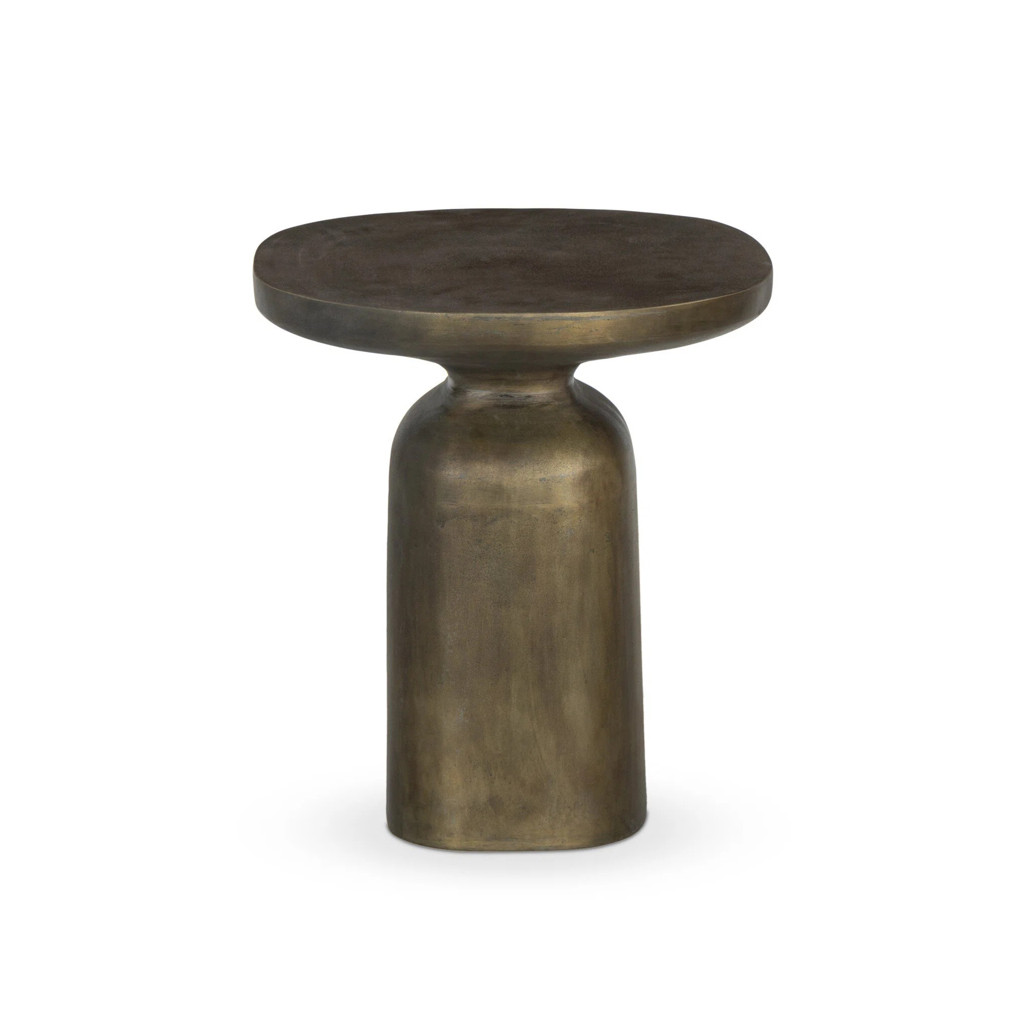 Odessa End Table-Distressed Bronze | Perigold