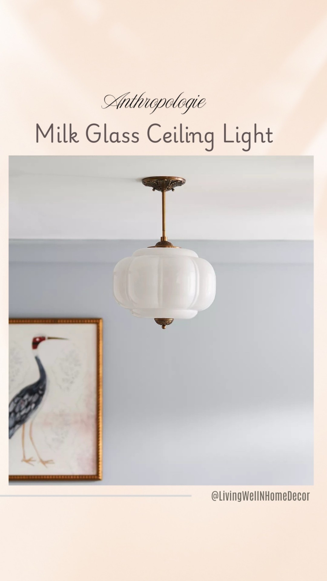 The Eloise Lighting Collection by Anthropologie featuring:
Scallop Milk Glass Semi- Flush Mount Ceiling Light. 

#LTKStyleTip #LTKHome #LTKFamily