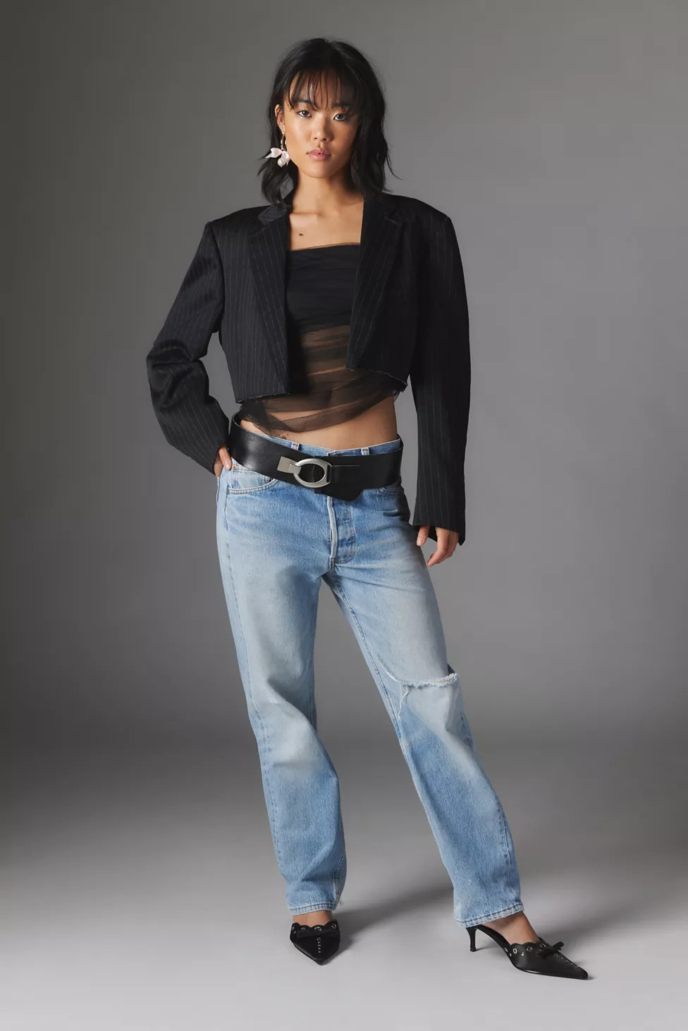 Silence + Noise Poppy Sheer Asymmetrical Cami | Urban Outfitters (US and RoW)