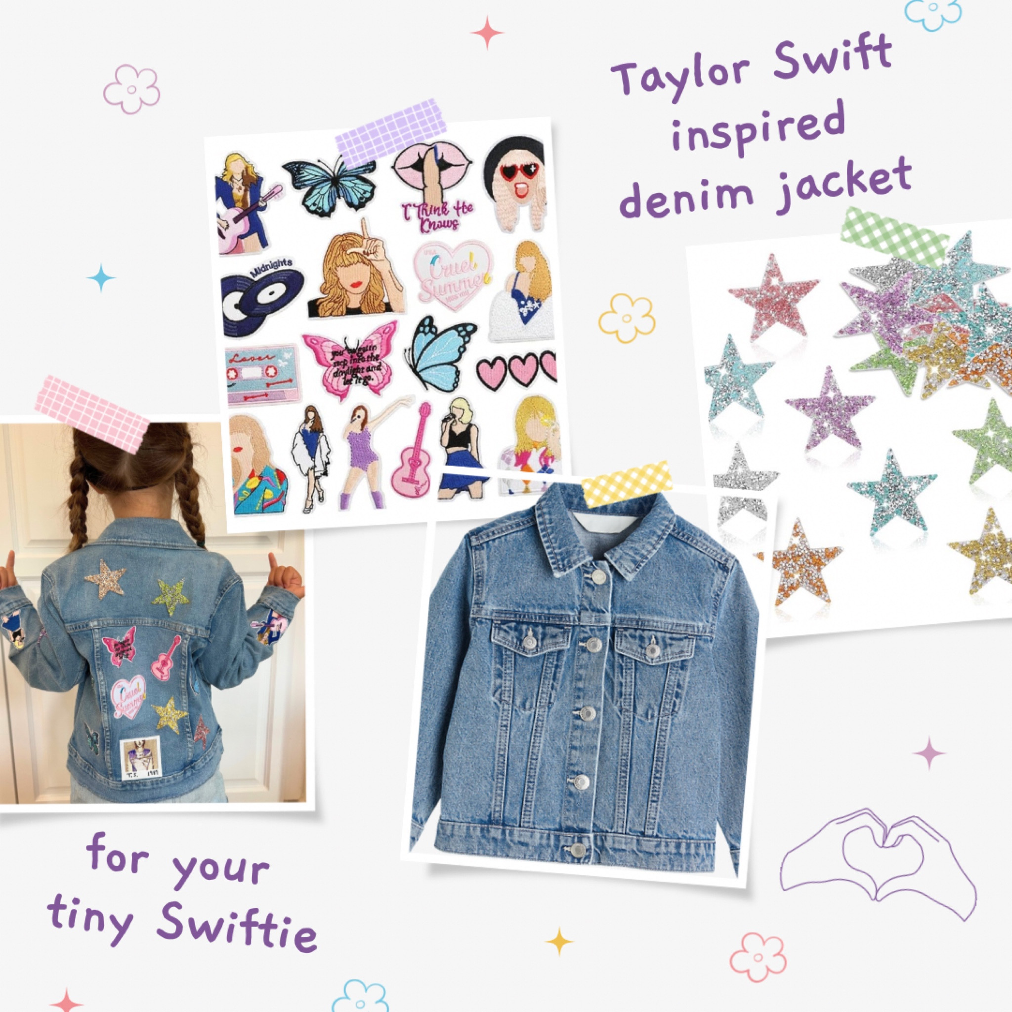 A DIY denim jacket for the tiny Swiftie in your life 🫶🏻

#LTKHome #LTKFamily #LTKKids