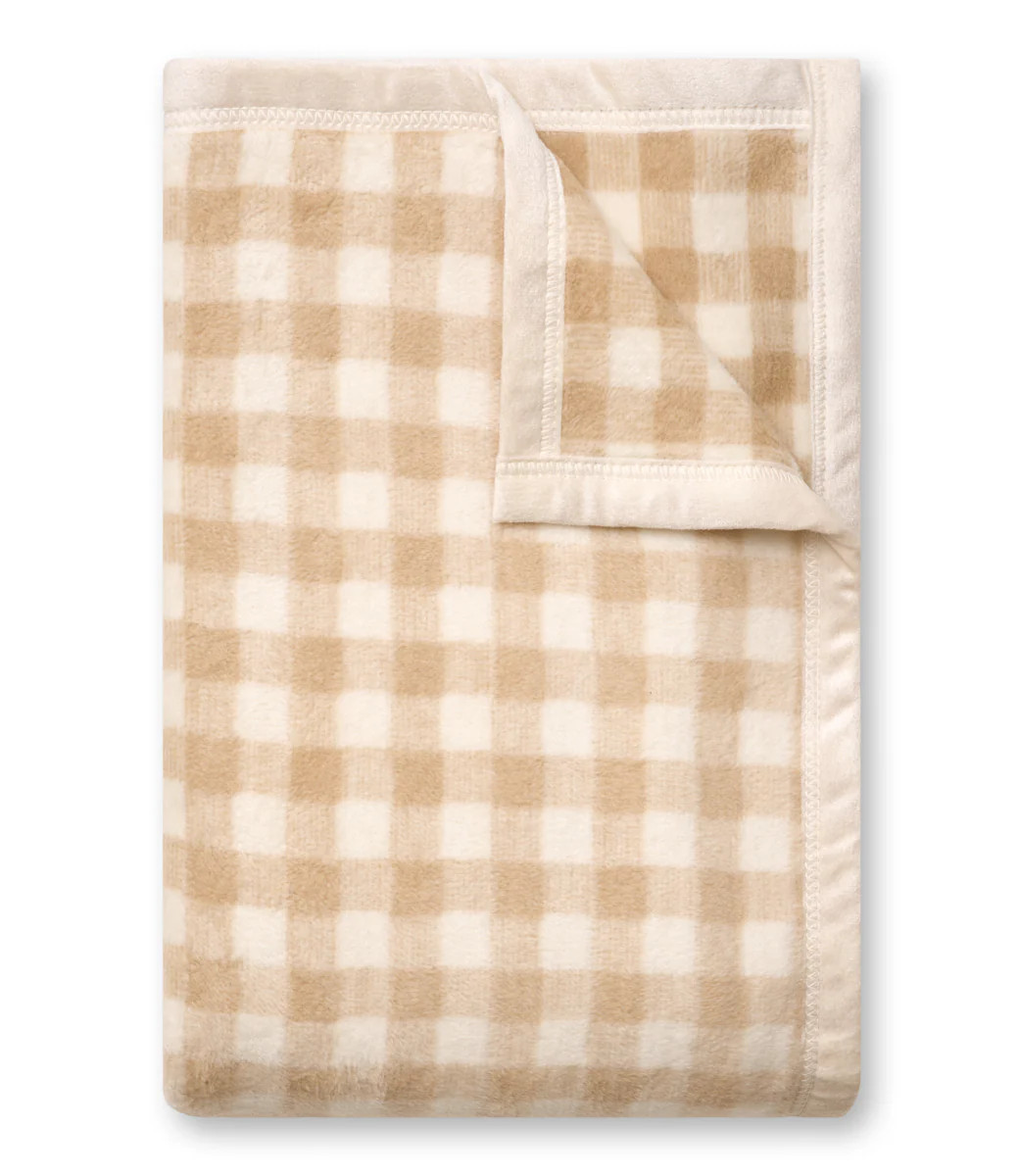 Gingham Wheat Midi Throw Blanket | ChappyWrap | ChappyWrap