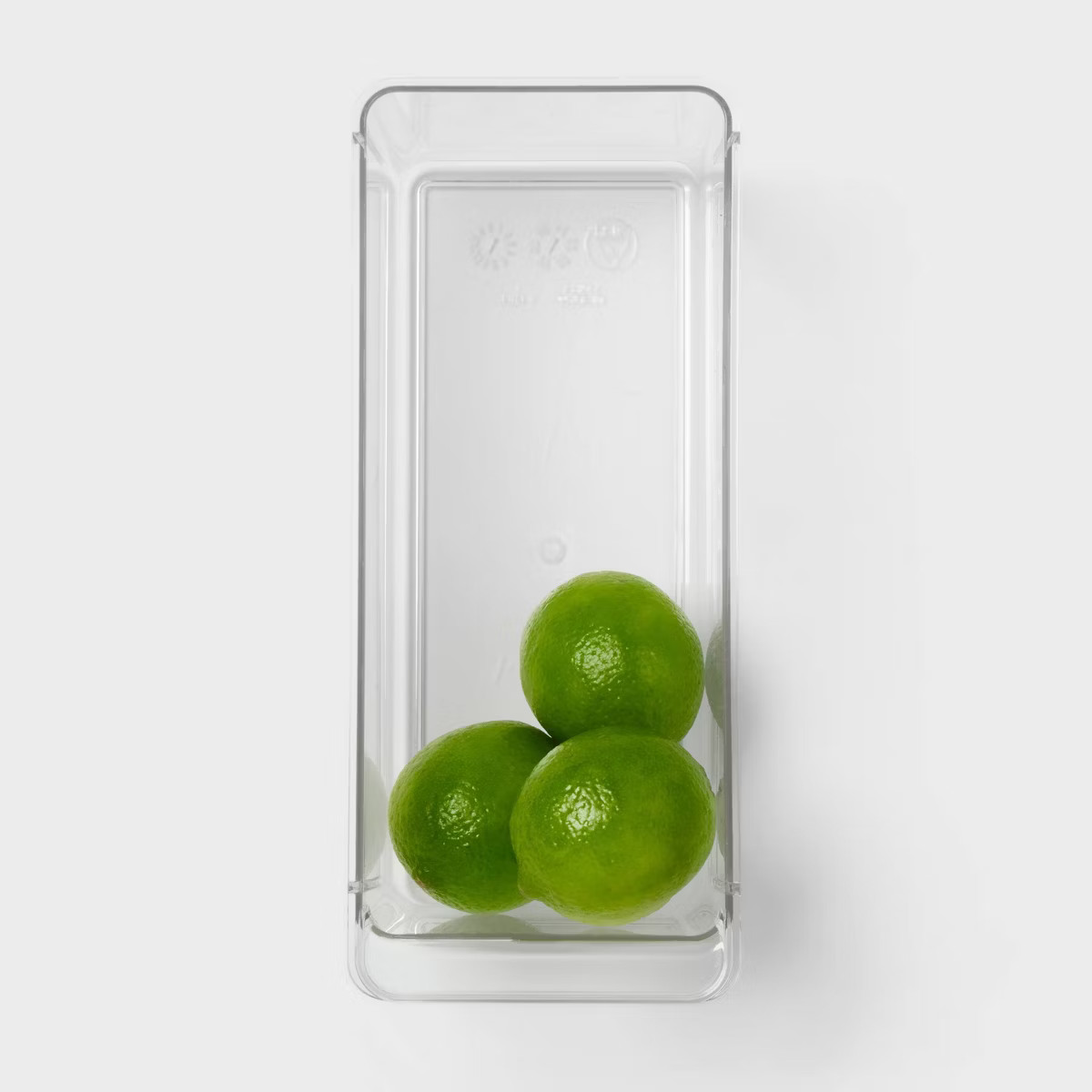 Small Narrow Fridge and Pantry Organizer Bin - Brightroom™: Clear Kitchen Storage, Freezer-Safe... | Target