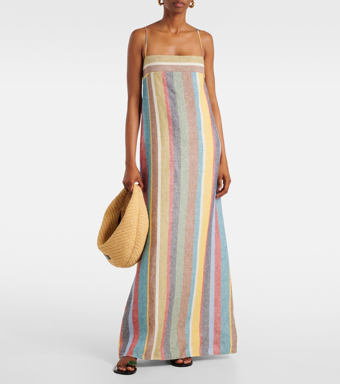 Laura striped linen maxi dress | Mytheresa (US/CA)
