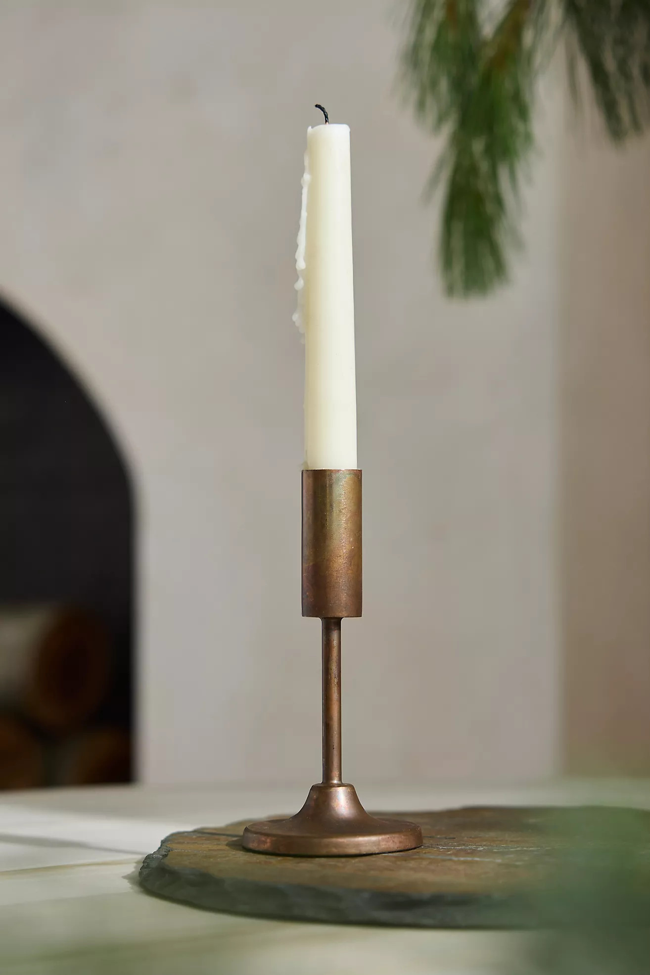 Burnished Copper Taper Holder | Terrain