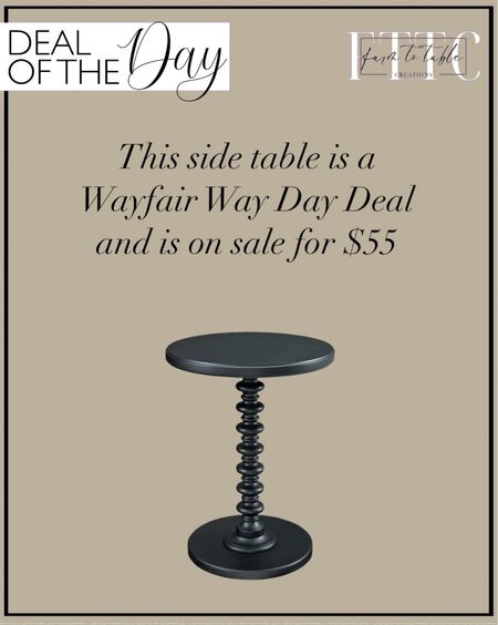 Deal of the Day. Follow @farmtotablecreations on Instagram for more inspiration.

Absolutely love this side table. It’s a perfect size to use anywhere! Another great Wayfair Way Day Deal. 🙌🏼

#LTKxWayDay #LTKHome #LTKSaleAlert