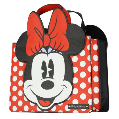 Disney Mickey and Minnie Mouse Purse 3D Character Two-Sided Hand Bag Multicolored | Target