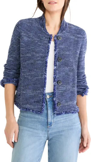 NIC+ZOE Fringe Knit Bomber Jacket | Nordstrom | Nordstrom