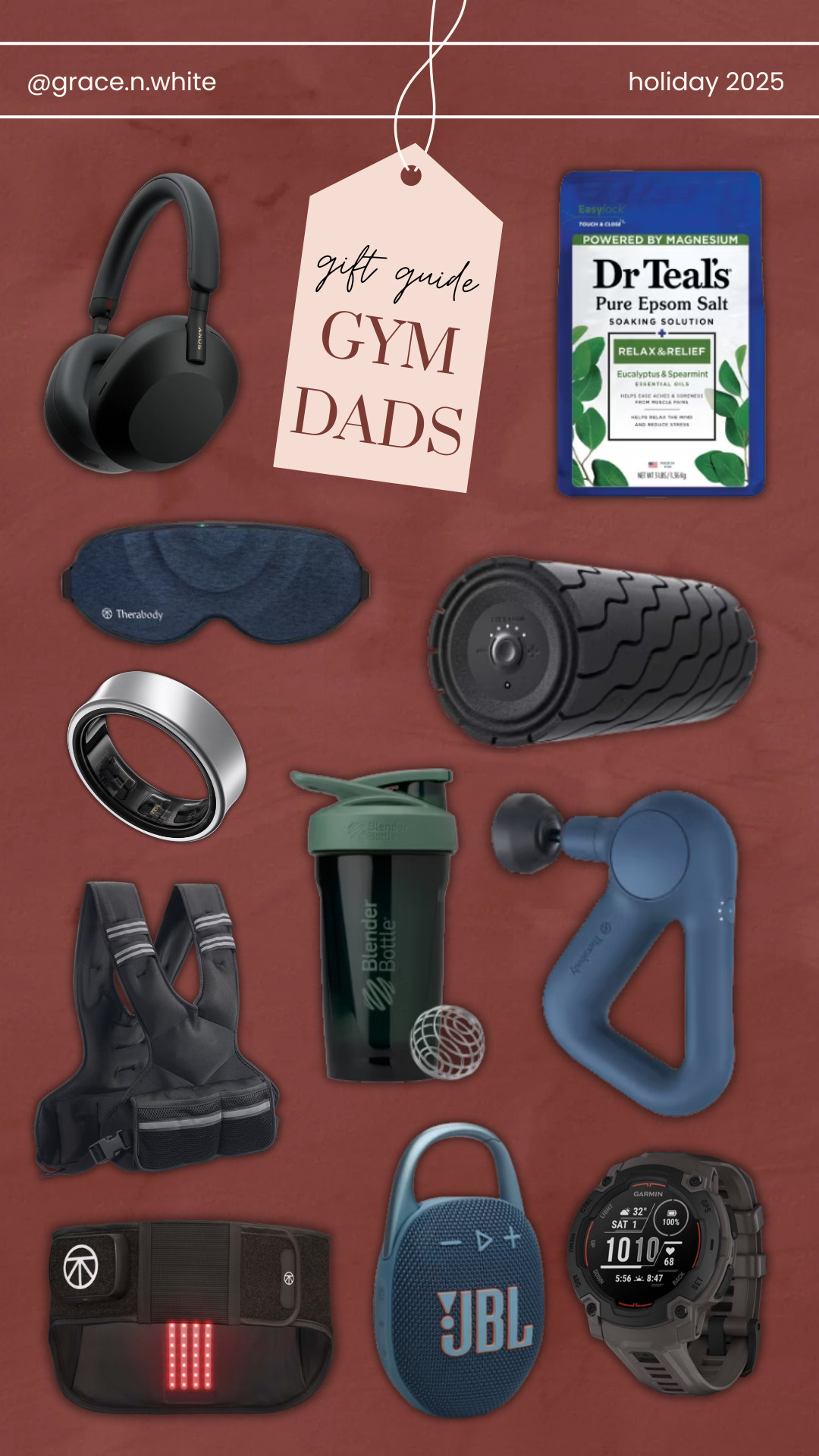 The Gym Dad gift guide!! 💪🏻

gym dad gift guide, gifts for gym dads, gifts for dads, cool dads, fitness dads, active dads, gift guide, Grace White 

 #LTKGiftGuide #LTKHoliday #LTKMens