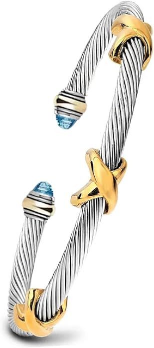 Cable Bracelets For Women, Multifunctional Twisted Bracelets for Women, Famous Twisted Cable Brac... | Amazon (US)